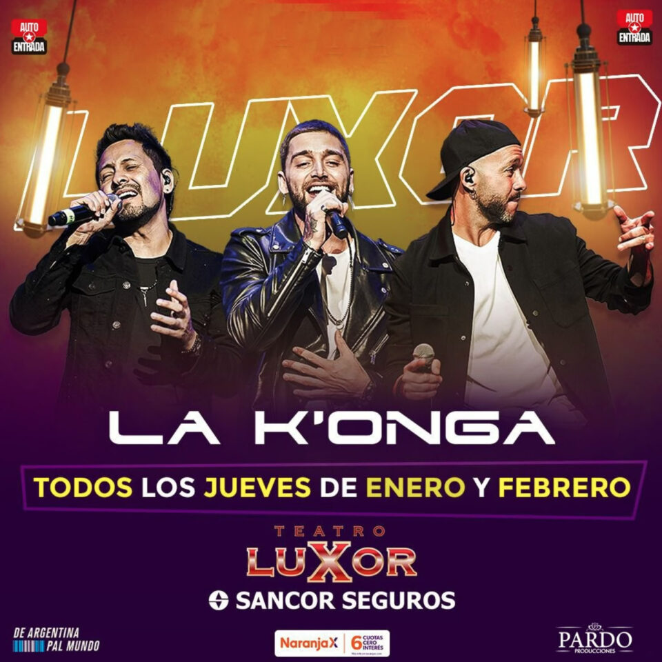 La Konga. Los jueves de enero y febrero en Teatro Luxor La Konga. Los jueves de enero y febrero en Teatro Luxor