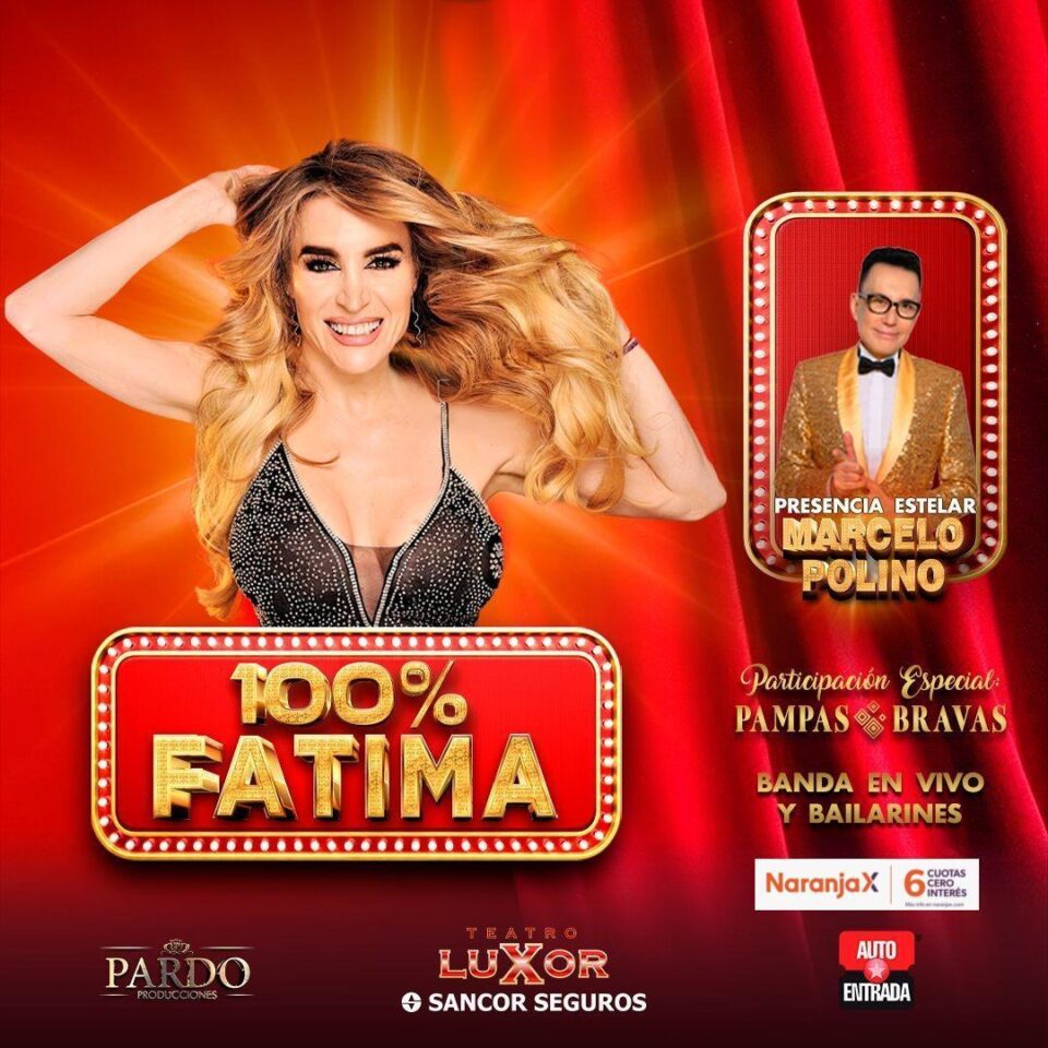 Fátima Flores y Marcelo Polino en VIlla Carlos Paz. Teatro Luxor Fátima Flores y Marcelo Polino en VIlla Carlos Paz. Teatro Luxor